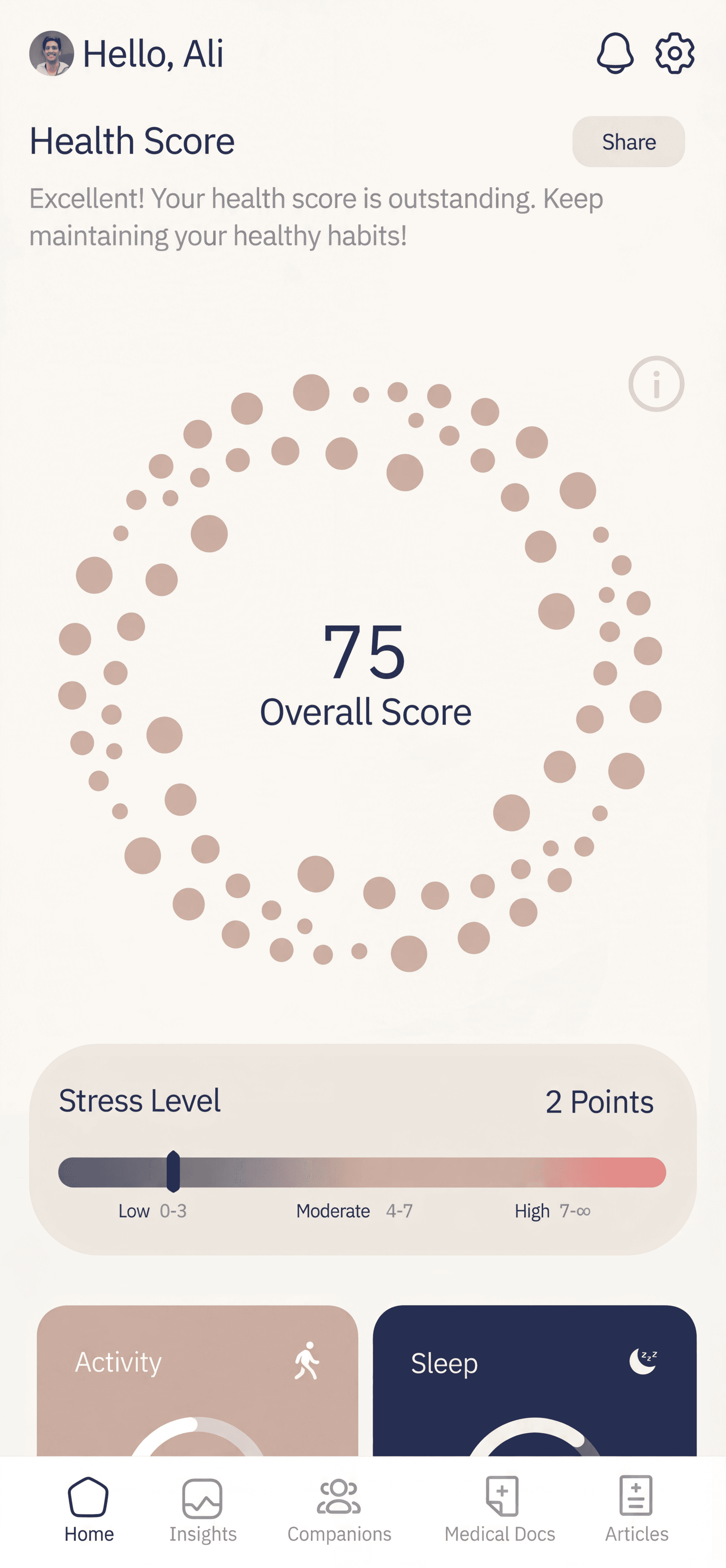 Connected app screenshot