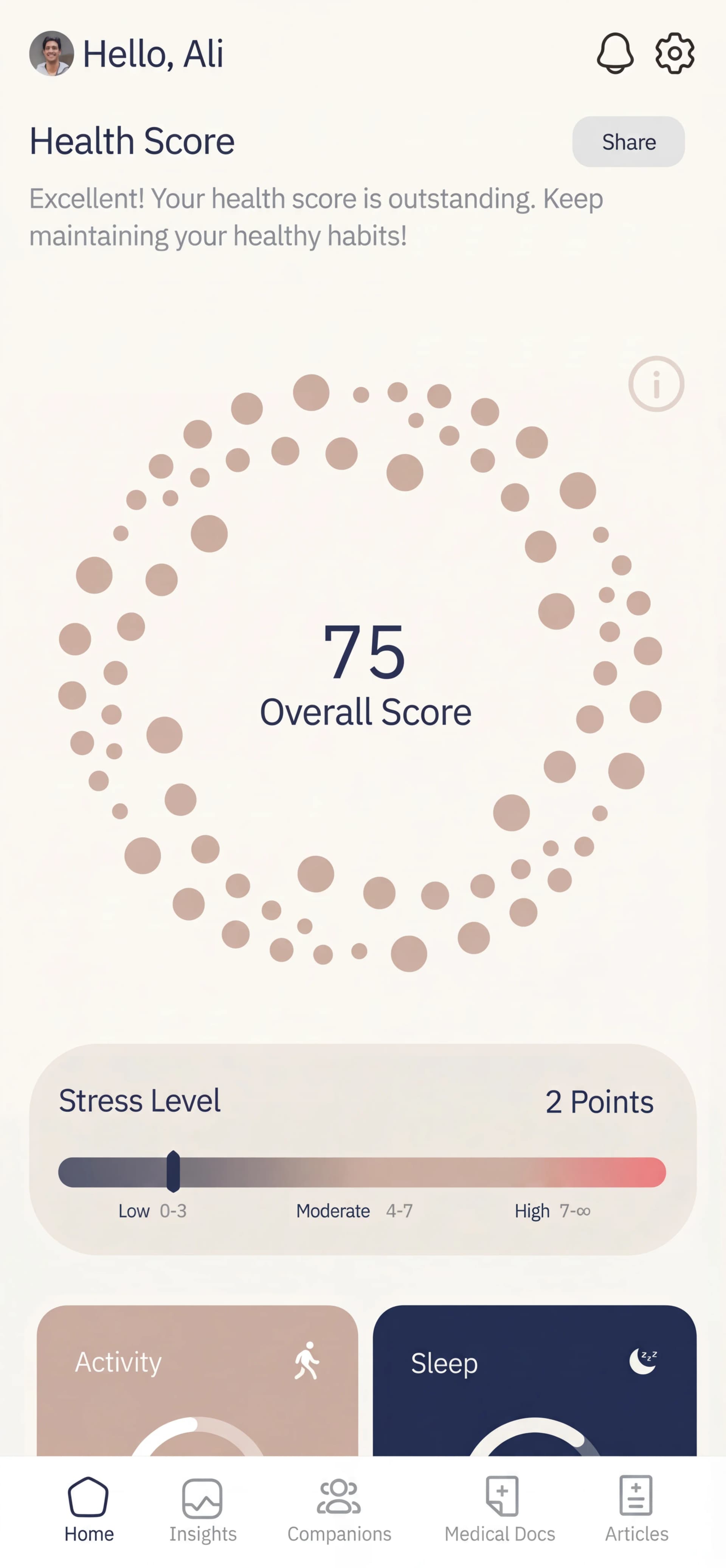 Connected app screenshot